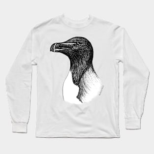 Razorbill (Alca torda) - white Long Sleeve T-Shirt